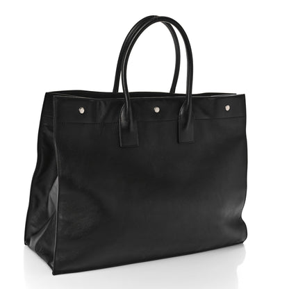 Saint Laurent Vitello Large Rive Gauche Tote Black 3 of 8