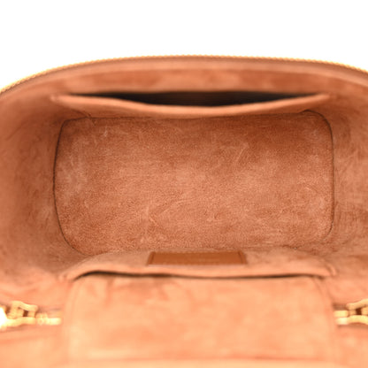 Christian Dior Lambskin Cannage Small Diortravel Vanity Case Cognac 5 of 10