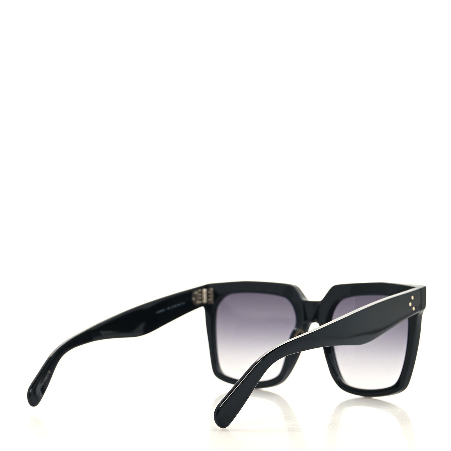 Celine Acetate Polarized Oversized Sunglasses CL4055IN Black 4 of 8