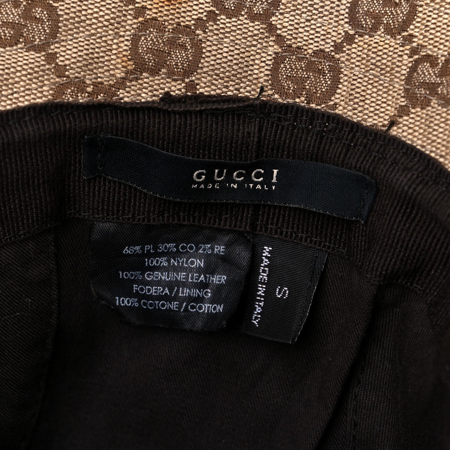 Gucci Monogram Web Bucket Hat S Brown 7 of 9