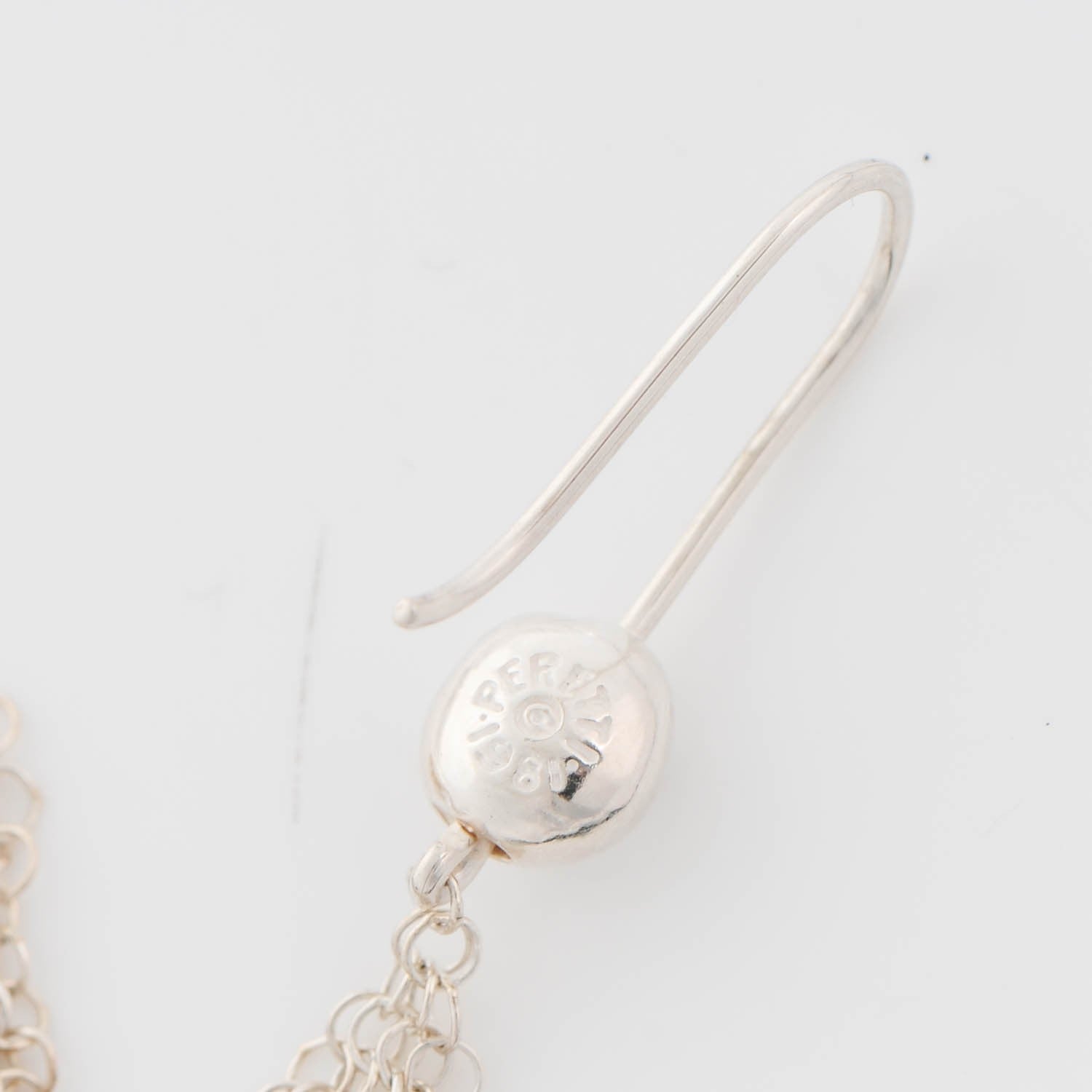 Tiffany Sterling Silver Small Elsa Peretti Mesh Earrings 4 of 5