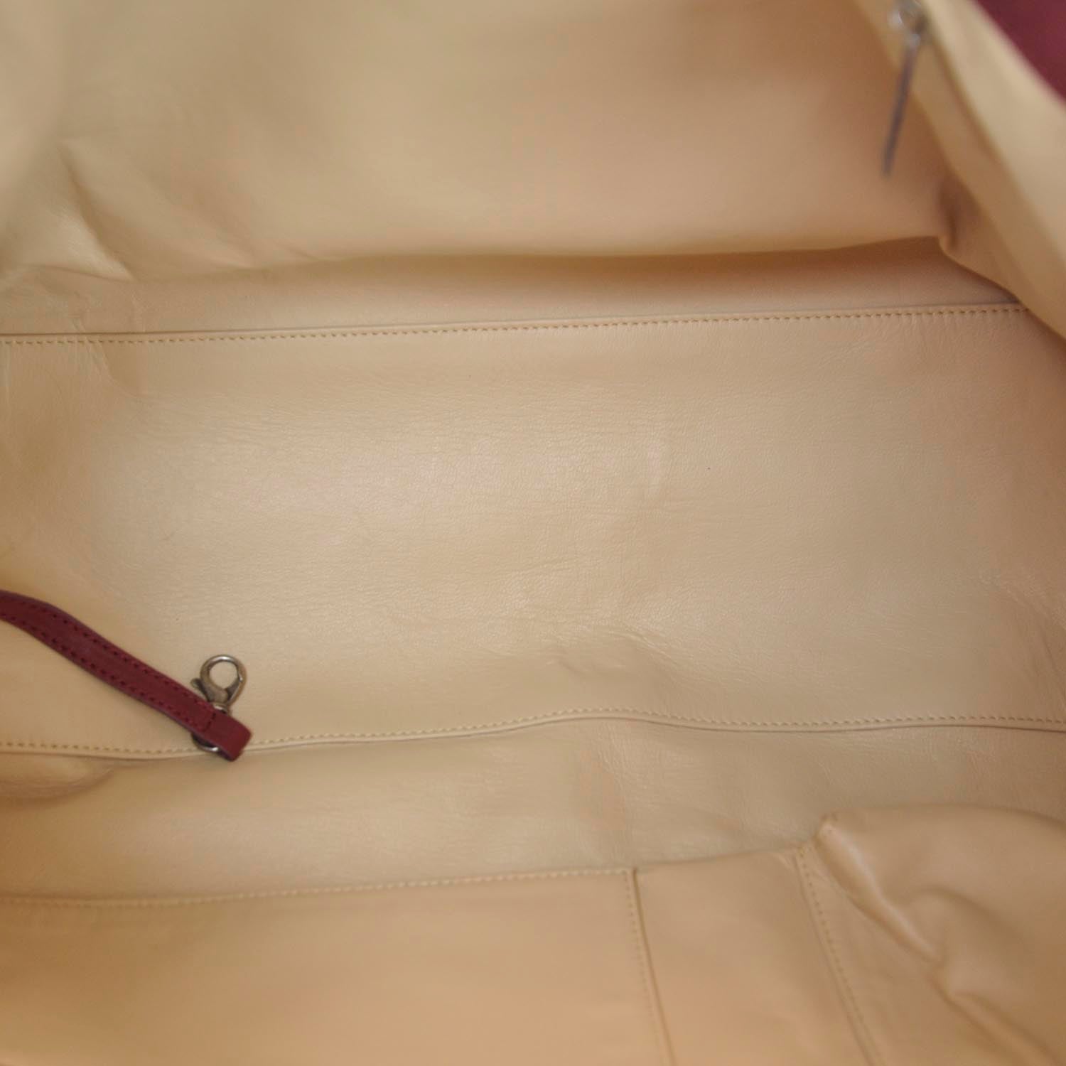 Chanel Leather Modern Chain Tote Red 11 of 11