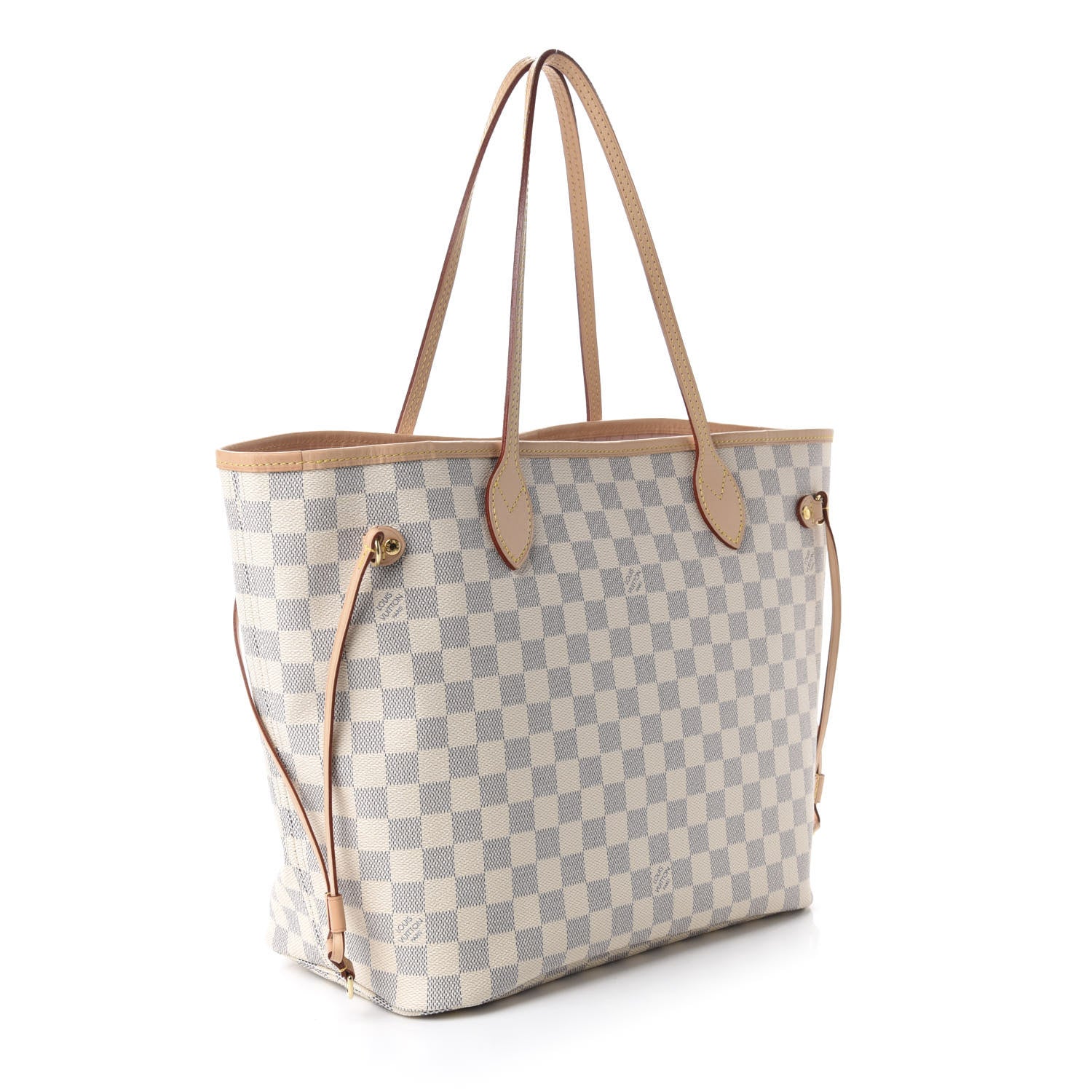 Louis Vuitton Damier Azur Neo Neverfull MM Rose Ballerine 3 of 12