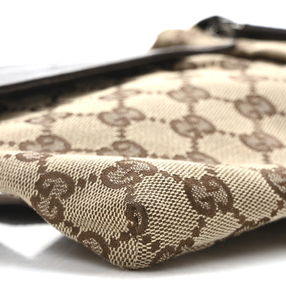 Gucci GG Monogram Double Pocket Belt Bag Dark Brown 9 of 10