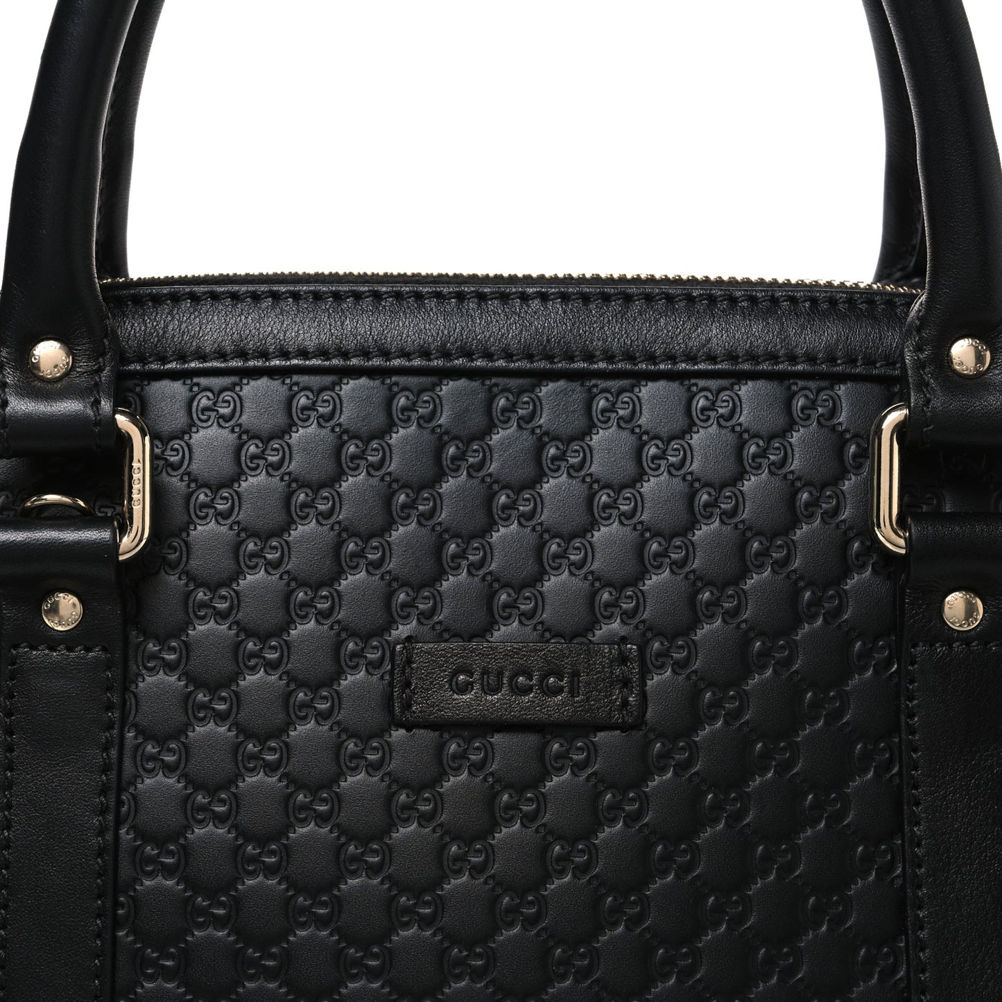 Microguccissima Medium Dome Bag Black