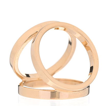 Hermes Permabrass Gold Plated Trio Scarf Ring 4 of 7