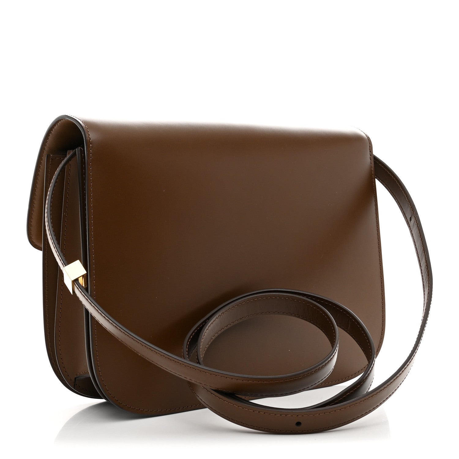 Celine Box Calfskin Medium Classic Box Flap Bag Camel 1867512