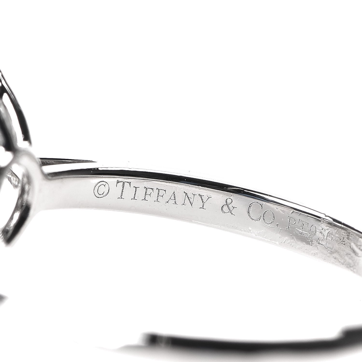 Tiffany Platinum Diamond Flower Ring 50 5.5 4 of 6