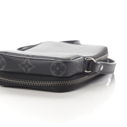 Louis Vuitton Monogram Eclipse Reverse Double Phone Pouch 8 of 8