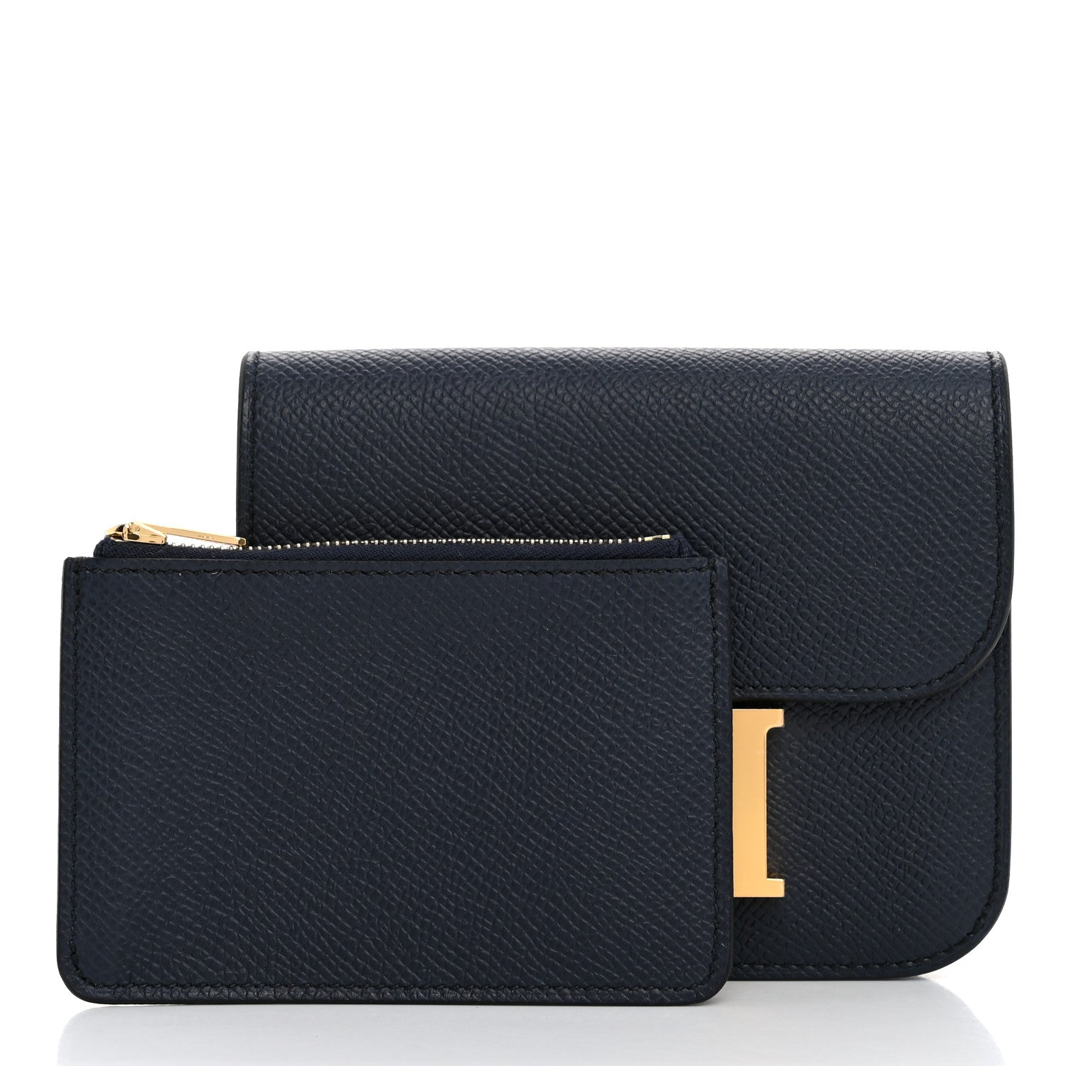 Hermes Epsom Constance Slim Wallet Bleu Indigo 3 of 9