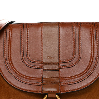 Chloe Shiny Grained Calfskin Small Marcie Clutch Tan 8 of 10