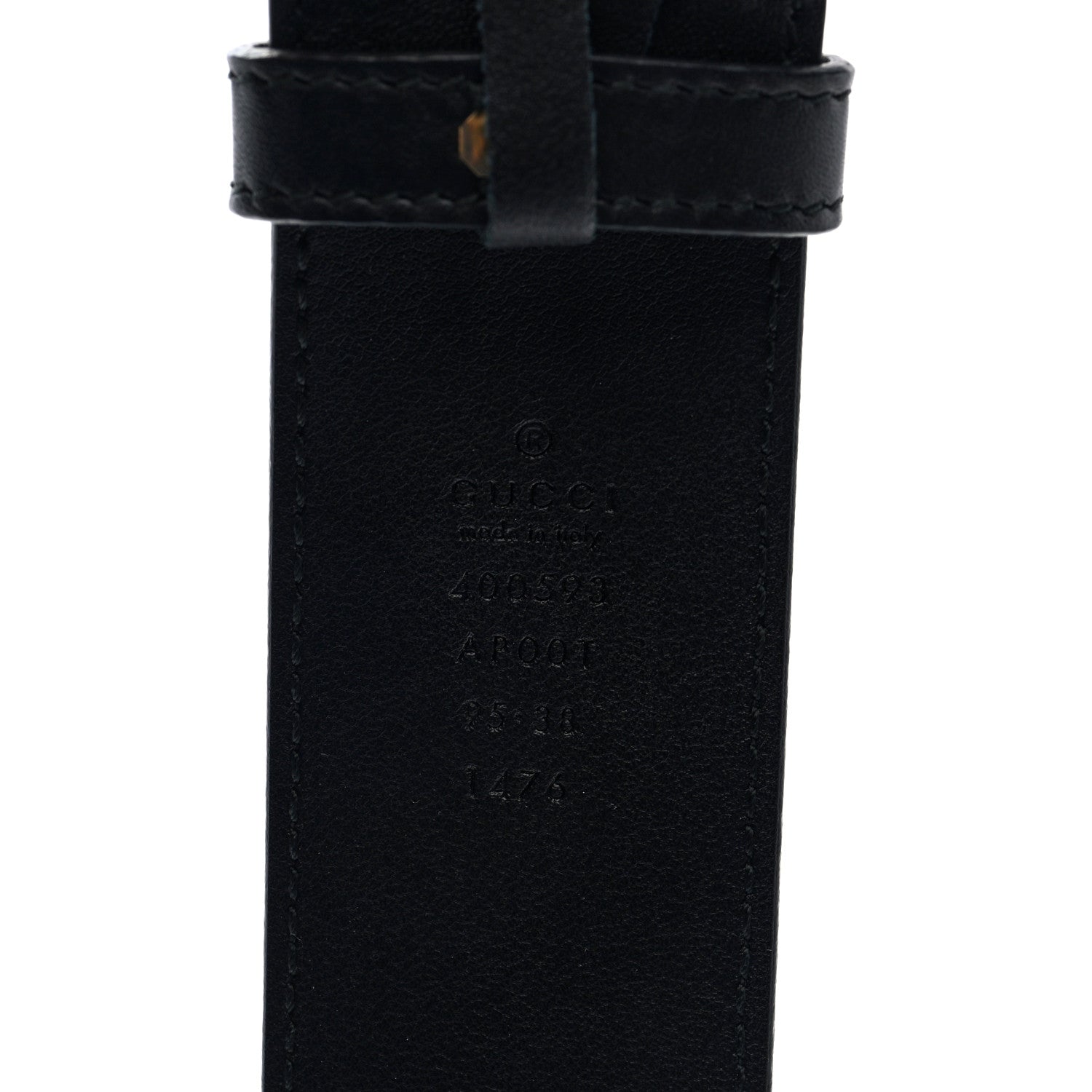 Gucci Calfskin Double G 40mm Belt 95 38 Black 3 of 5