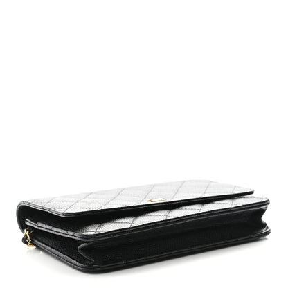Chanel Caviar Quilted Wallet on Chain WOC Black 4 of 12