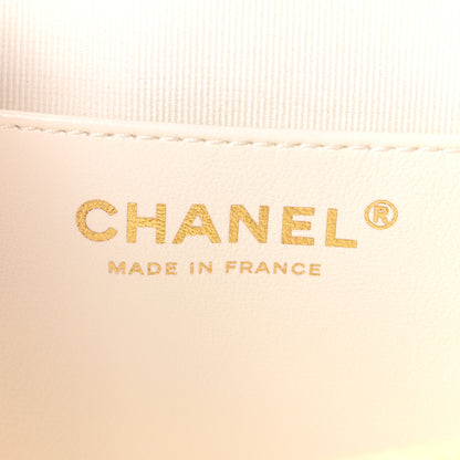 Chanel Lambskin Quilted CC In Love Heart Bag White 6 of 11
