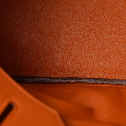 Hermes Taurillon Clemence JPG Birkin 42 Orange 37 of 38