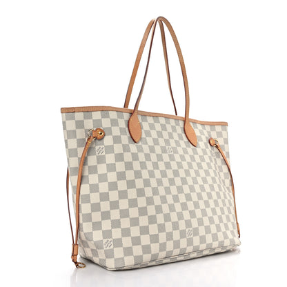 Louis Vuitton Damier Azur Neo Neverfull MM Rose Ballerine 4 of 10