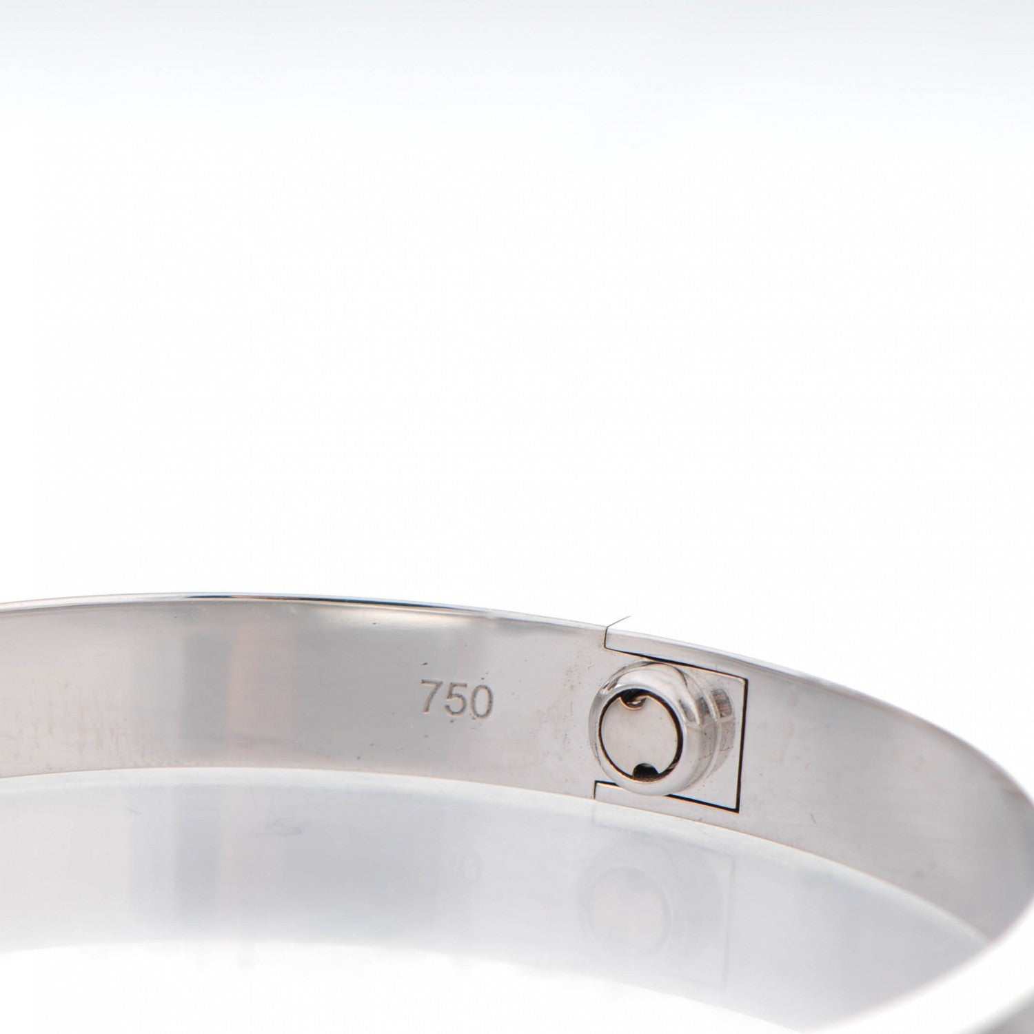 Cartier 18K White Gold LOVE Bracelet 17 5 of 6