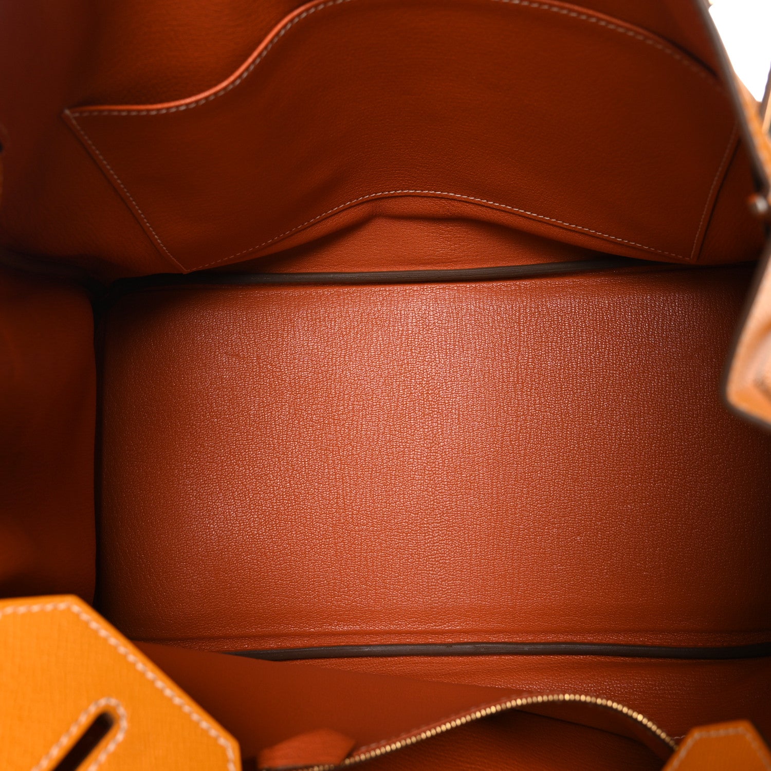 Hermes Epsom Candy Birkin 35 Jaune D'Or Feu 5 of 12