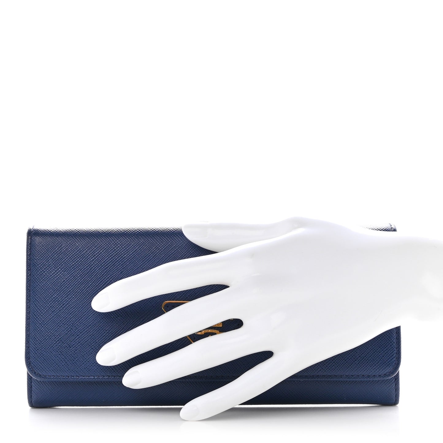 Saffiano Triangle Continental Flap Wallet Bleuette