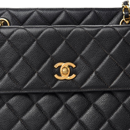 Chanel Caviar Quilted Flap Shoulder Bag Black 9 of 13