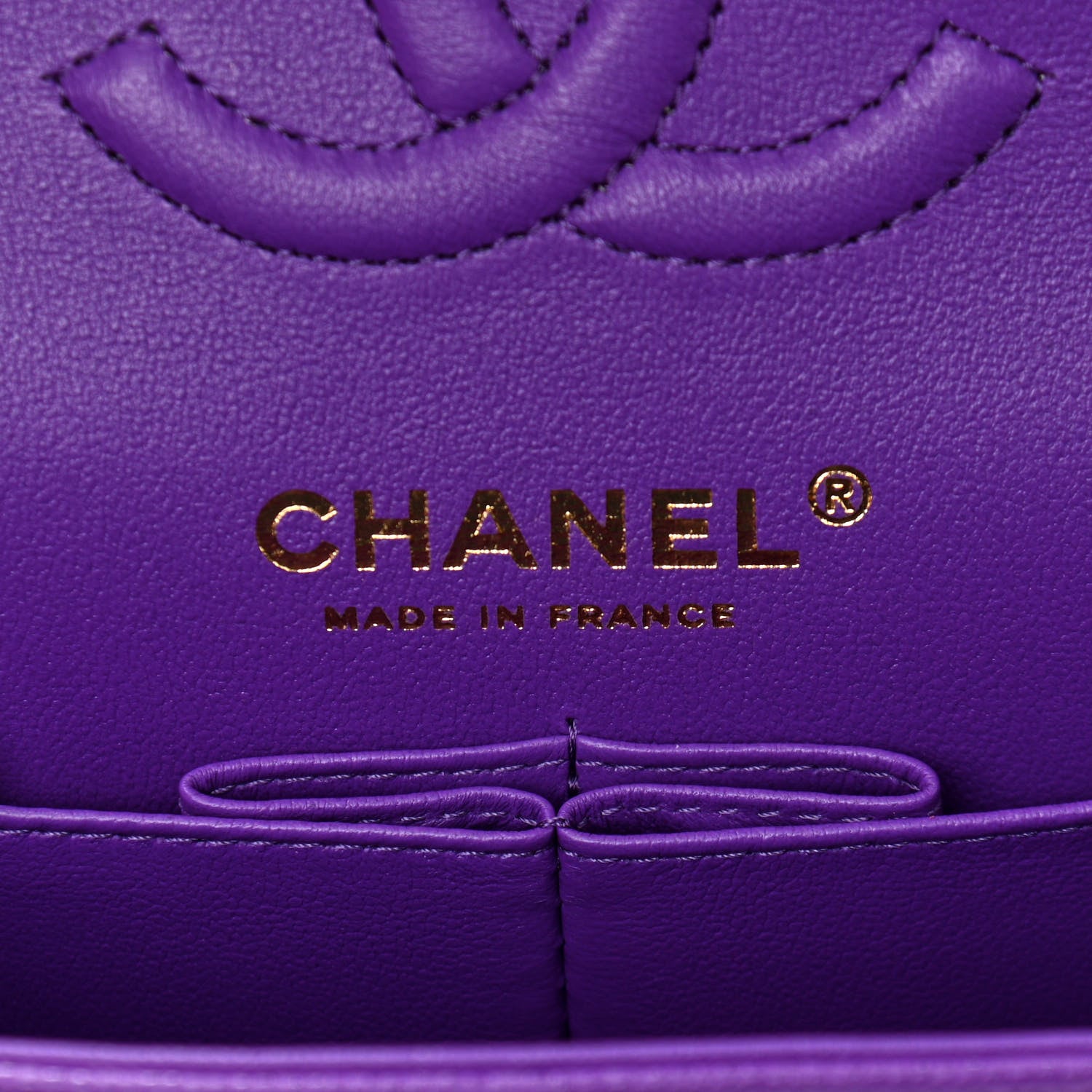 Chanel Caviar Quilted Small Double Flap Dark Purple 6 of 12