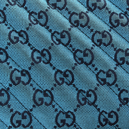 Gucci Monogram Multicolor Matelasse Diagonal Small GG Marmont Chain Shoulder Bag Light Blue 10 of 13