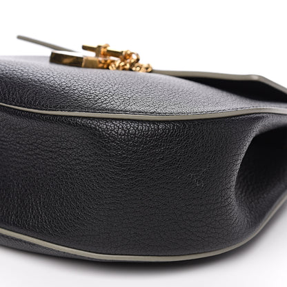 Chloe Grained Calfskin Lambskin Drew Shoulder Bag Black 7 of 12