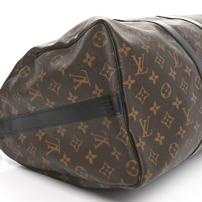 Louis Vuitton Monogram Macassar Keepall Bandouliere 45 9 of 10