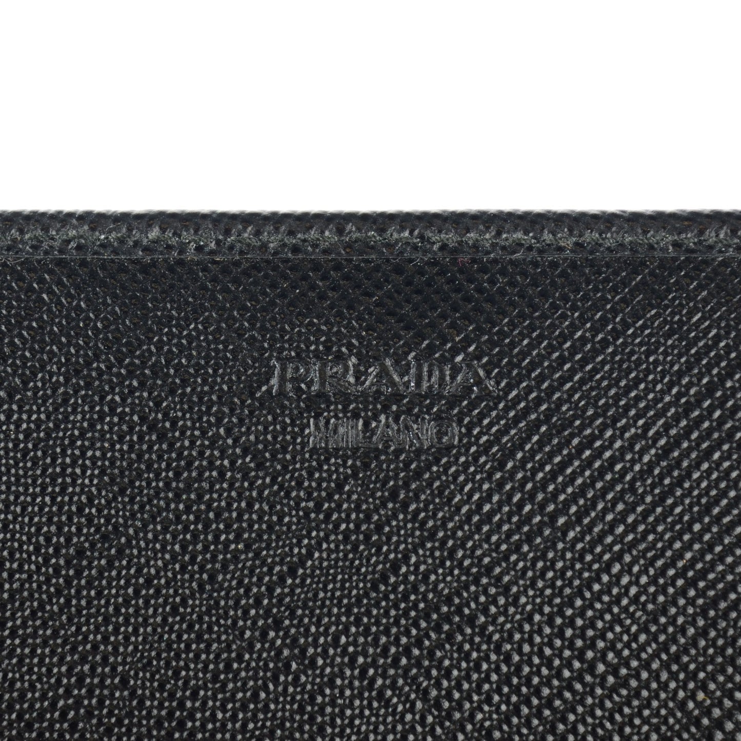 Saffiano Metal Oro Chain Wallet Nero Black