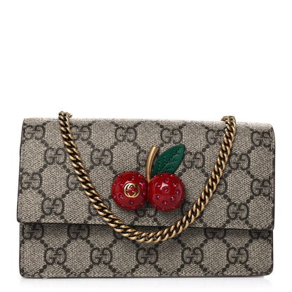 Gucci GG Supreme Monogram Mini Cherry Chain Bag 1 of 12