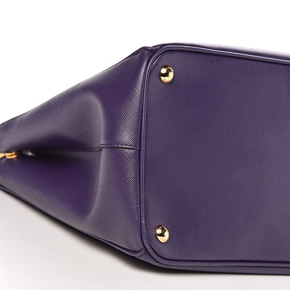 Prada Saffiano Large Galleria Double Zip Tote Uva 11 of 13