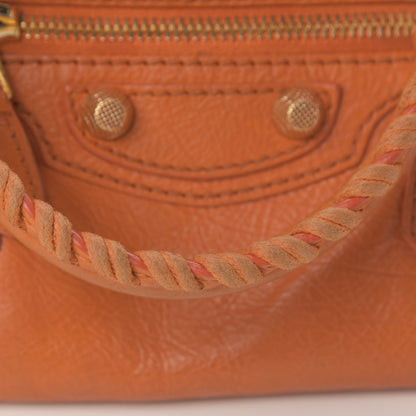 Balenciaga Agneau Giant 12 Gold Hardware Mini City Tangerine 13 of 13