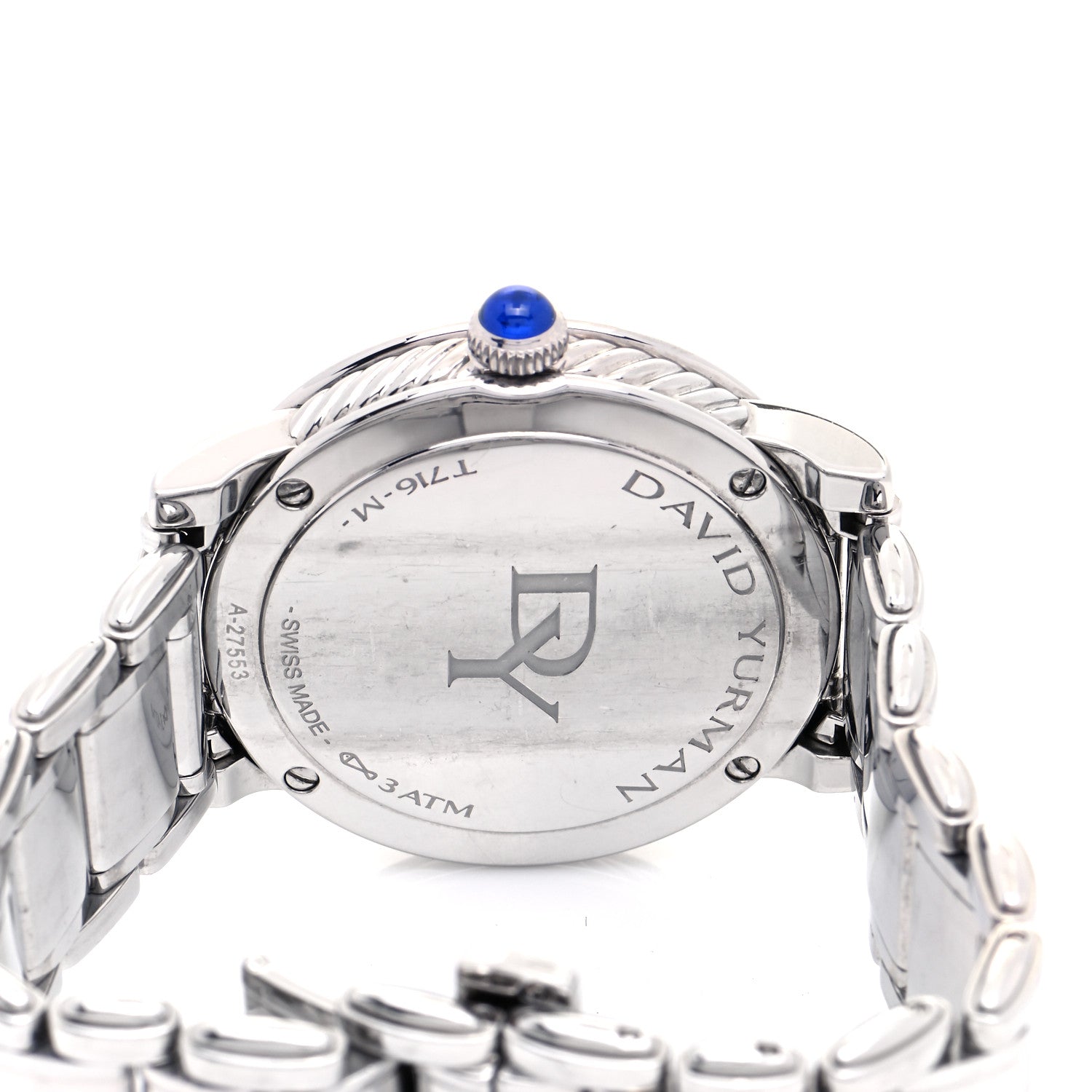David Yurman Stainless Steel Diamond Mother of Pearl 38mm Classic Quartz Watch 4 of 6