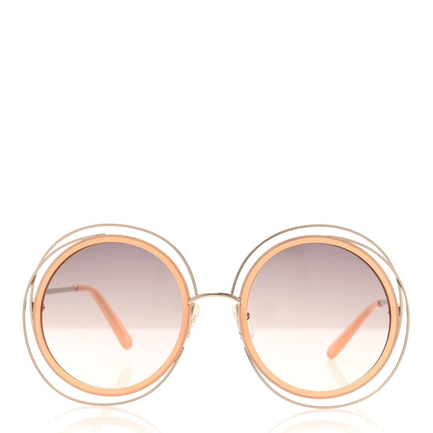 Oversized Round Carlina Sunglasses CE120S Peach Pink