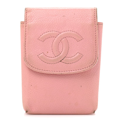 Chanel Caviar Timeless CC Cigarette Case Pink 1 of 15