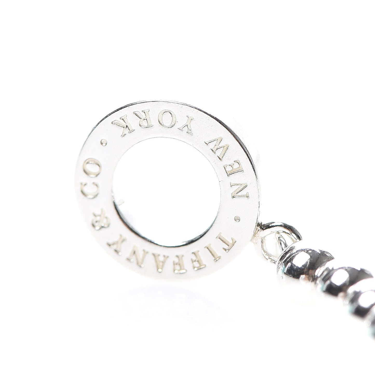 Sterling Silver 4mm Beads Toggle Necklace