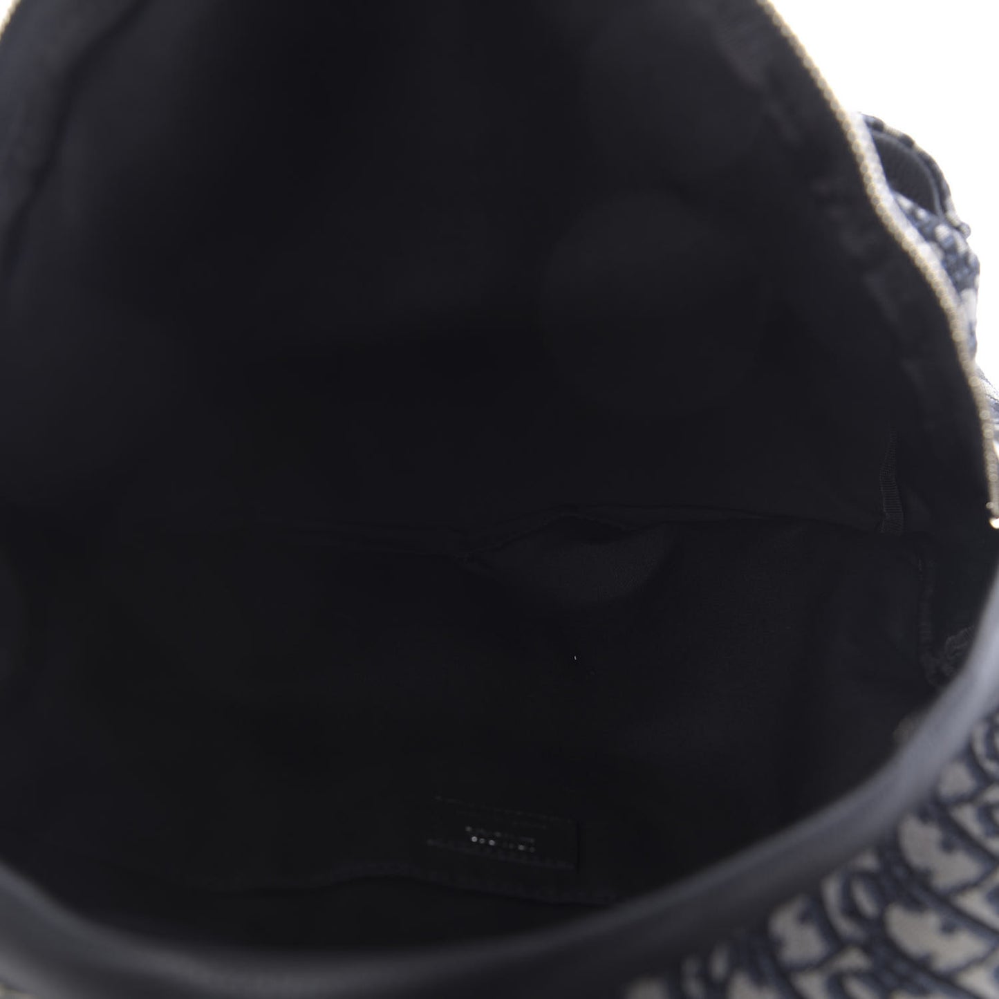 Oblique Calfskin Rider Backpack Beige Black