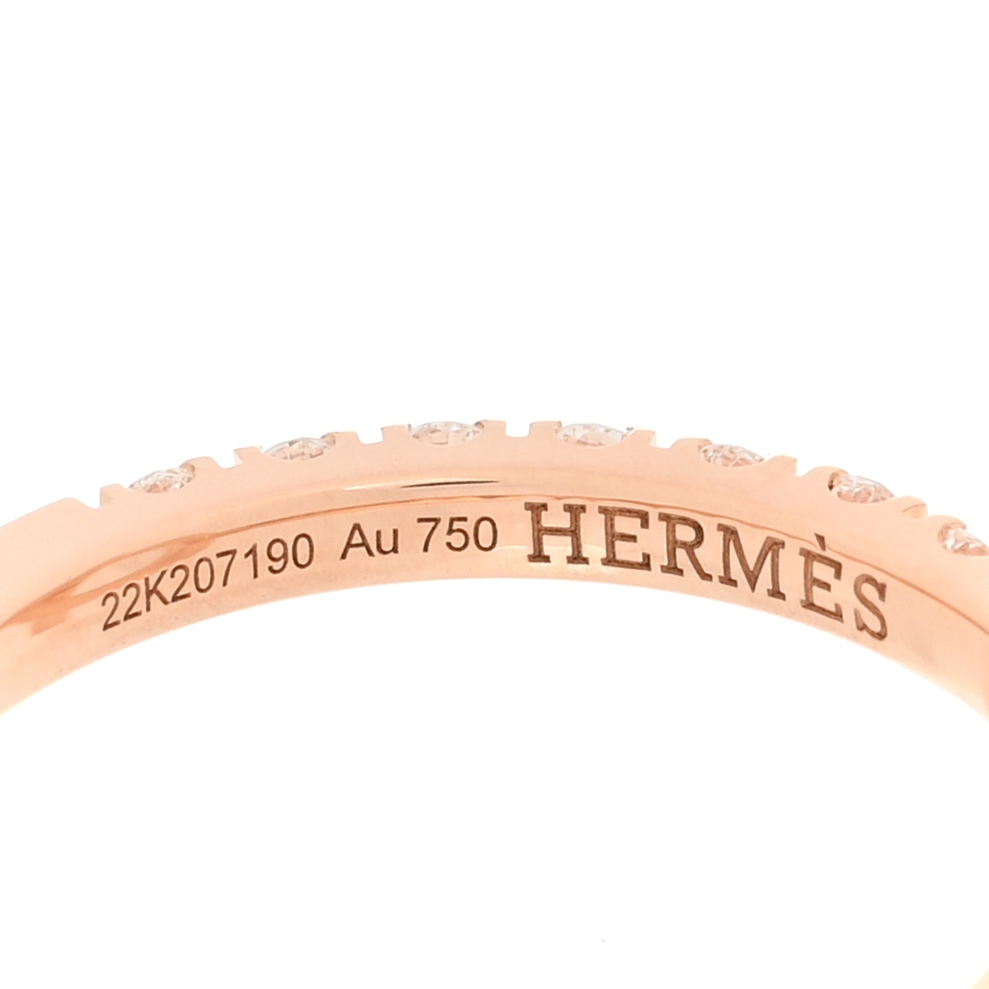 18K Rose Gold Diamond Finesse Ring 52 6