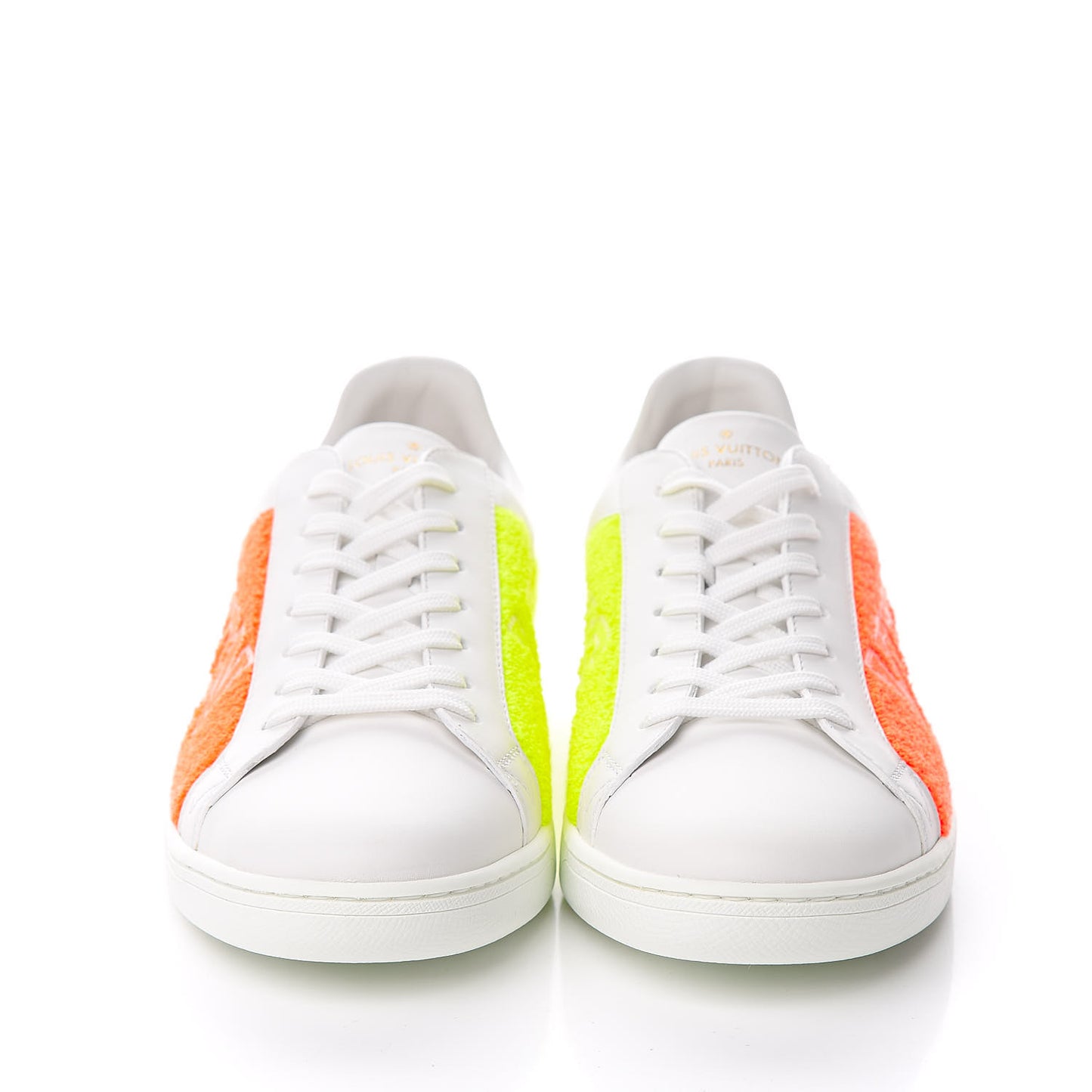 Calfskin Luxembourg Sneakers 7 White Orange Yellow
