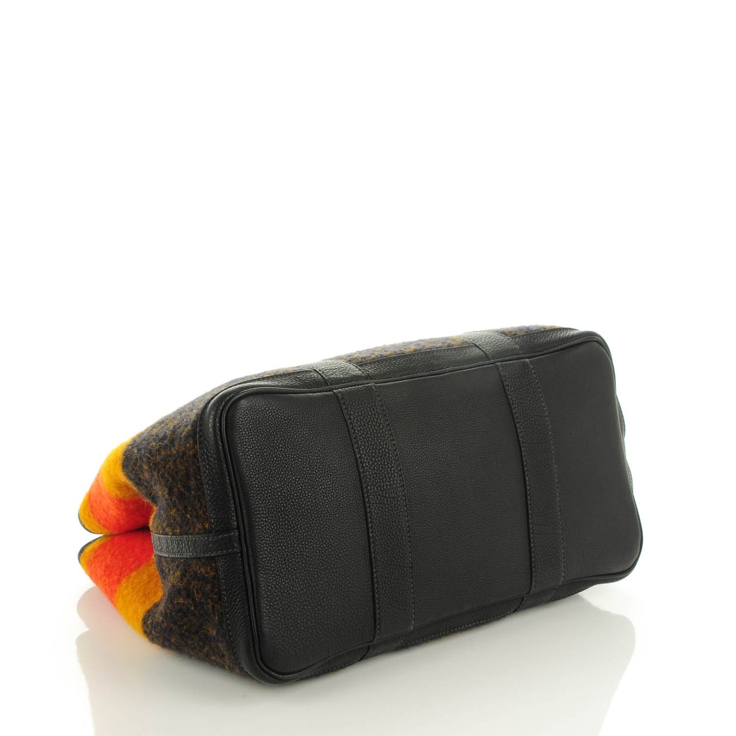 Wool Rocabar Garden Party Tote 36 MM Orange Black