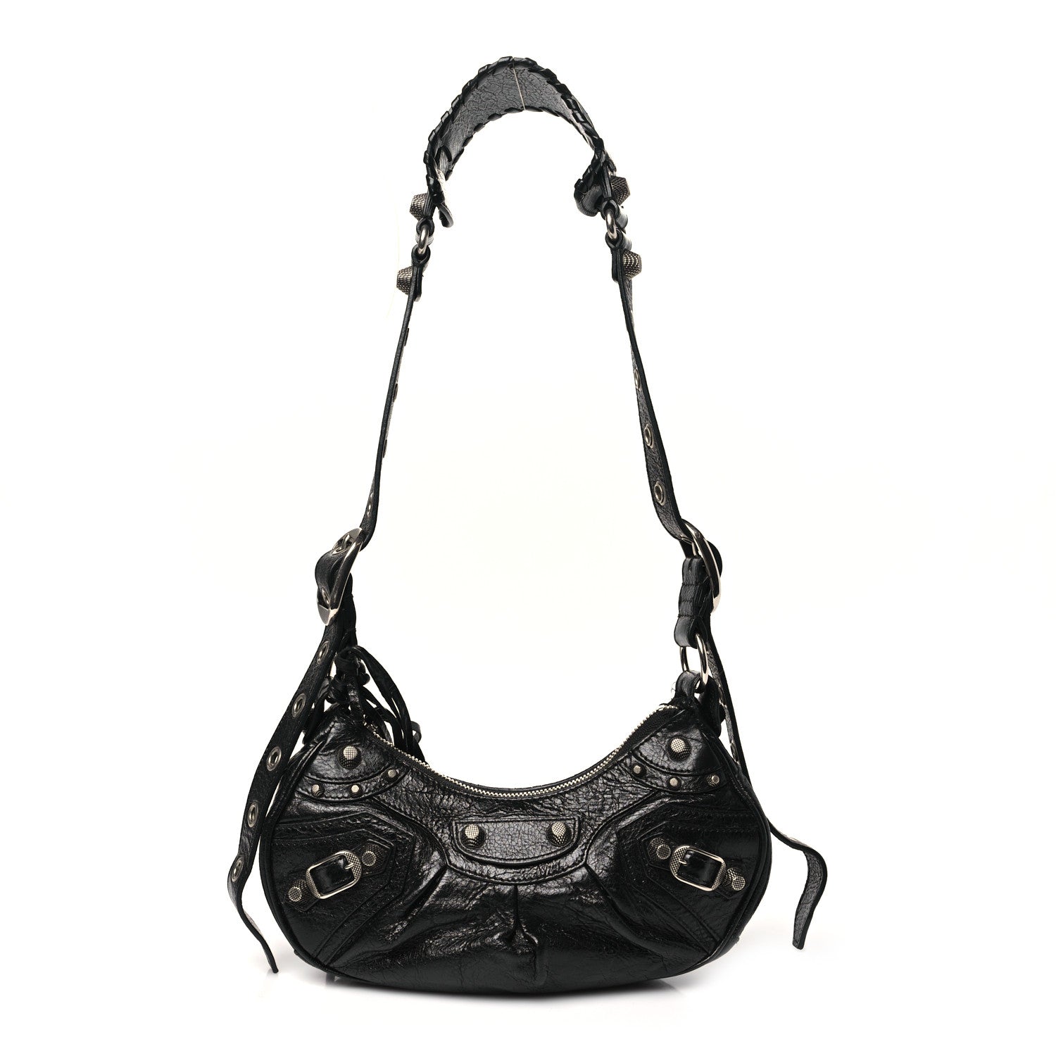 Balenciaga Agneau Arena Le Cagole Shoulder Bag XS Black 1 of 12