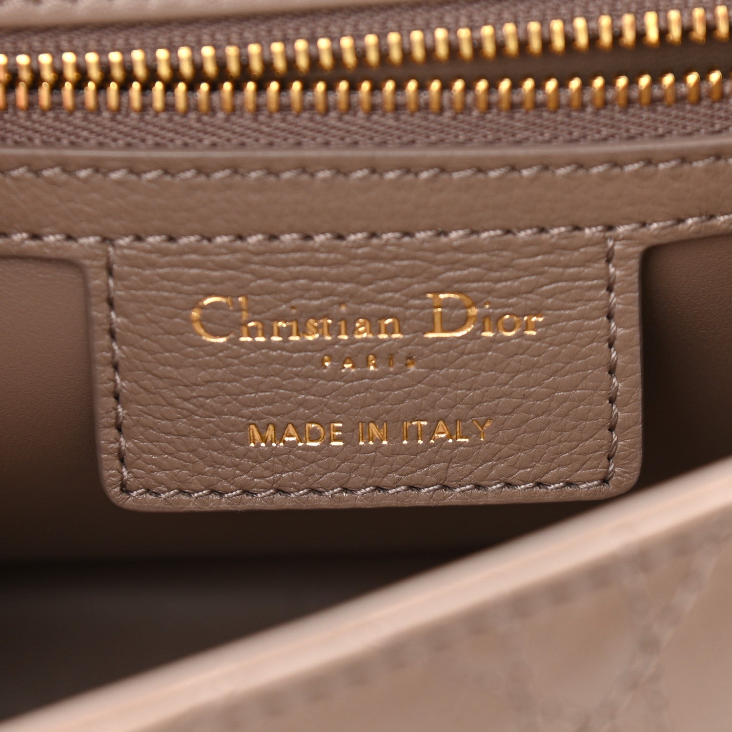 Christian Dior Lambskin Cannage Medium Caro Bag Warm Taupe 6 of 11