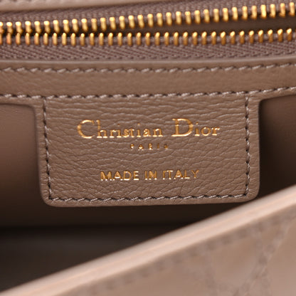 Christian Dior Lambskin Cannage Medium Caro Bag Warm Taupe 6 of 11