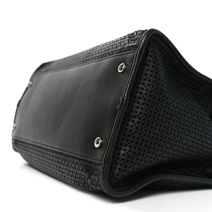 Chanel Calfskin Perforated Up In The Air Tote Black 10 of 10