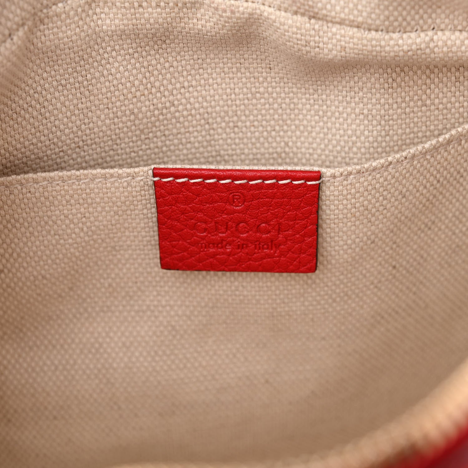 Gucci Pebbled Calfskin Small Soho Disco Bag Tabasco Red 6 of 13