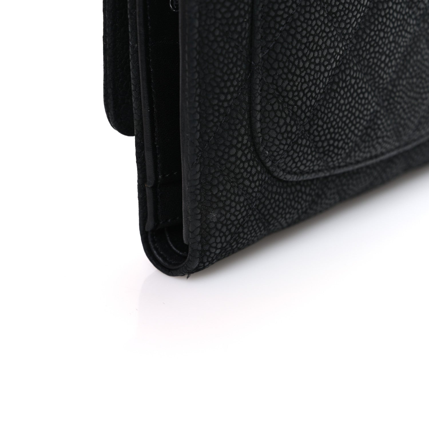 Chanel Iridescent Caviar Quilted Large Flap Wallet  Black 10 of 10
