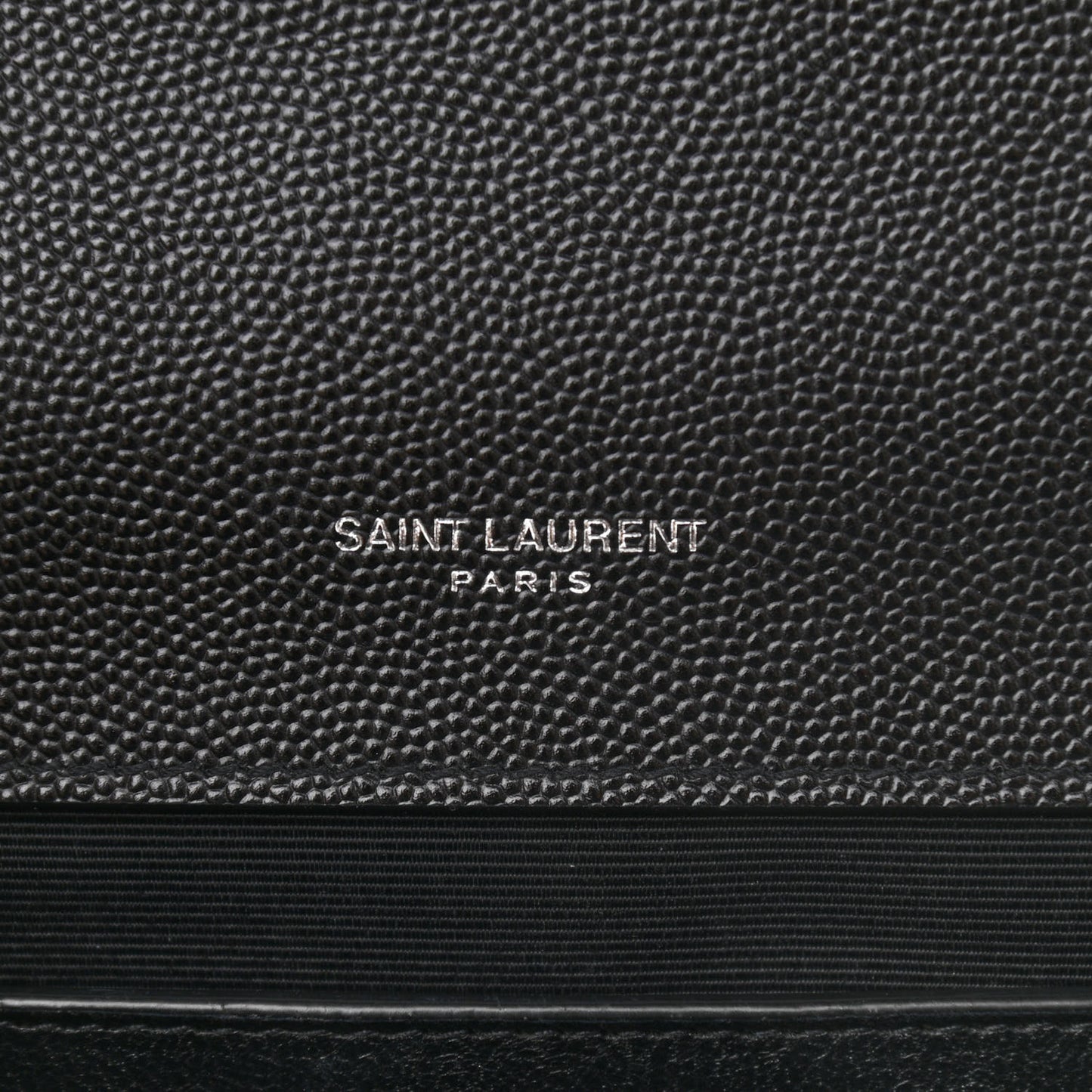 Grain De Poudre Textured Mixed Matelasse Triquilt Medium Monogram Satchel Black