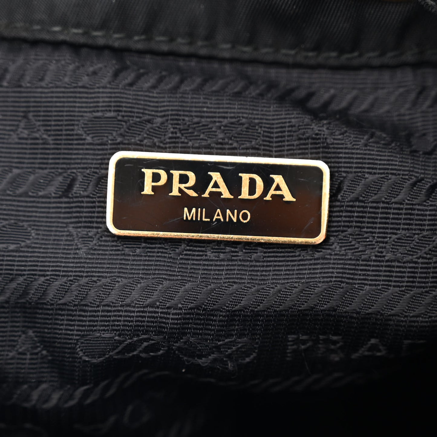 Saffiano Tessuto Nylon Mini Bucket Crossbody Bag Black