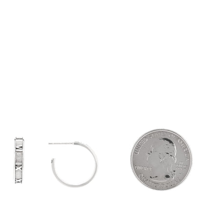 Tiffany Sterling Silver Atlas Hoop Earrings 2 of 5