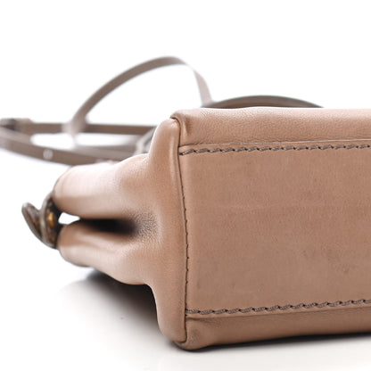 Fendi Vitello Saddle Mini Peekaboo Iconic Satchel Dove 8 of 10